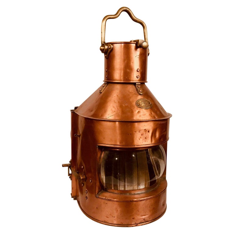 ヴィンテージ William Harvie & Co Ltd ランタン Functional object - Ships Navigation Lamp, William Harvie