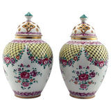 Pair of Samson Porcelain Covered Pot-Pouris