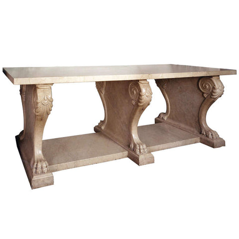 Marble Center Console Table