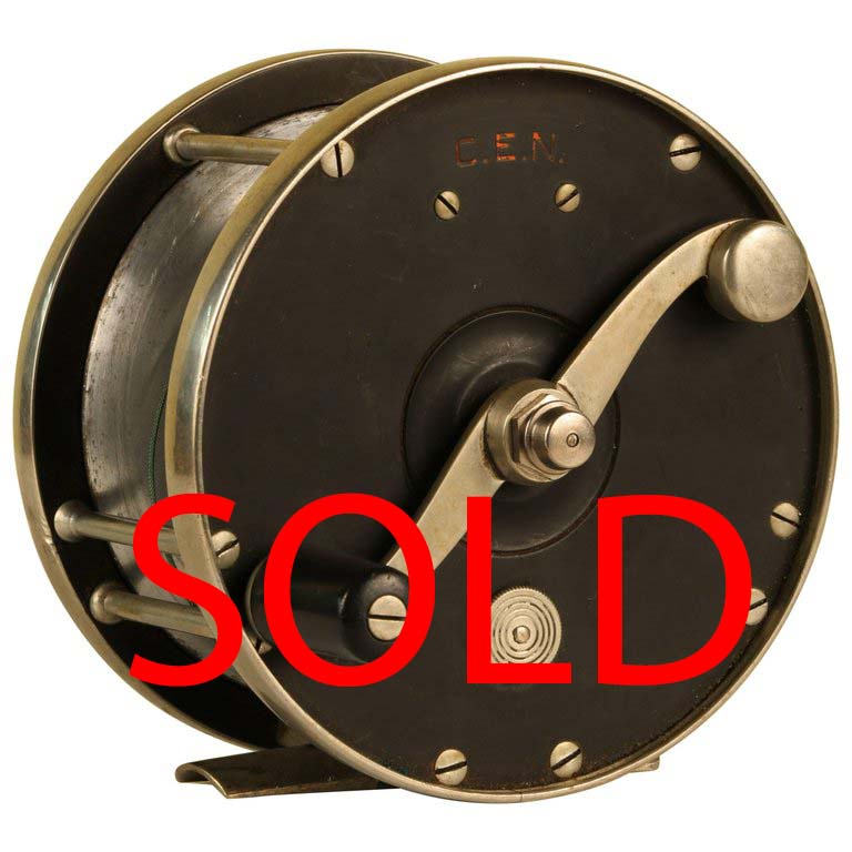 antique red fishing reel Edward Vom Hofe Restigouche 6/0 Fishing Reel with Original Leather Cas – Grand Central Inc
