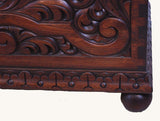 Carved Mahogany Dome Lid Chest