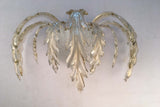 Pair of Murano Glass Leaf Wall Sconces