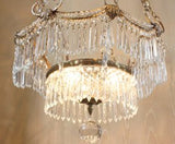 Crystal and Gilt Bronze Baltic Chandelier