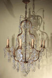 Louis XV Style Gilt Bronze and Crystal Chandelier