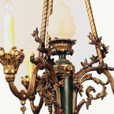 French Bronze Gazolier Modeled as a Torchlight