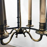 Antique Louis XV Style Five-Panel Bronze Hall Lantern