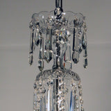 Czechoslovakian Six-Light Crystal Chandelier with  Swags and  Pendant Drops
