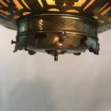Oriental Style Brass Lantern Pendent