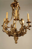Belle Époque Louis XV Style Gilt Bronze Chandelier