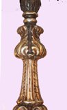 Louis XIV Style Six-Arm Wood Chandelier