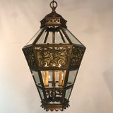 Late 19th Century Bronze Hanging Lantern