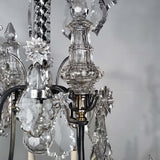 Louis XV Style Silvered Bronze and Crystal Chandelier
