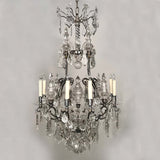 Louis XV Style Silvered Bronze and Crystal Chandelier