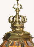 Louis XIV Style Gilt Bronze and Bevelled Glass Versailles Lantern