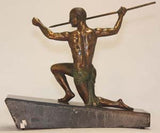 Art Deco Bronze of Javelin Thrower by Henri Molins