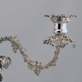 Pair of Victorian Silver Plated  Four Light  Candelabra