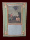 Louis XVI Style Parcel Giltwood Trumeau Mirror