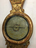 Louis XVI Style Giltwood Thermometer Barometer