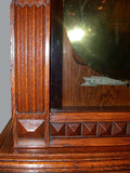 American Eastlake Oak Regulator Clock by Gilbert
