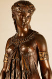Henri Etienne Dumaige  1830-1888  Cleopatra before Caesar, bronze