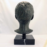 Lillian Katznelson Head of a Young Boy Bronze on Marble Base