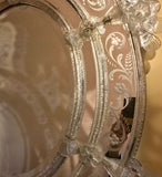 Venetian Oval Beveled Glass Mirror