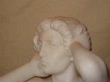 Marble Statue of Kneeling Nude by Constantino Barbella