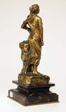 Edouard Drouot Study of a Young Woman Bronze