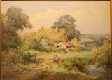 Henry J S Stannard "Near Kimbarton" and "In a Hampshire Garden", Pair
