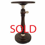 George III Boldly Figured Mahogany Candle Stand