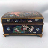 Japanese Cloisonné Box with Birds and Flowers
