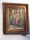 Cuzco School Ex Voto Painting of Two Christs