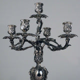 Important Pair of Louis XV Style Five-Light Silver Candelabra