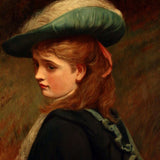 Charles Sillam Lidderdale, the Letter, Oil on Canvas, Portrait of a Young Lady