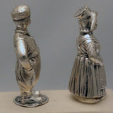 Set of Four of Dutch Silver Figural Salts and Peppers