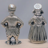 Set of Four of Dutch Silver Figural Salts and Peppers