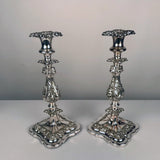 A Pair of Antique George III style Candlesticks