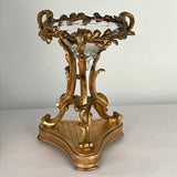 Louis XV Style Gilt Bronze and Crystal Mantel Clock Garniture