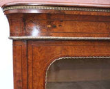 Victorian Walnut Display Cabinet