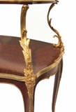 Louis XV Style Kingwood and Gilt Bronze Two-Tier Tea Table