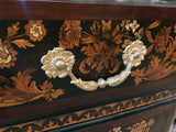 French Regence Mahogany and Marquetry Commode
