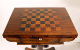William IV Rosewood Fold-over Chess or Card Table