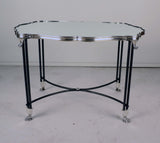 French Mirrored Surtout de Table Now Mounted as a Low Table