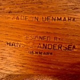 Hans C Andersen Teak  Small Pedestal Table
