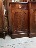 Georgian Style Mahogany Breakfront Bookcase Cabinet by Maple & Co.