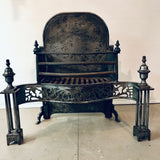 Georgian Polished Steel Firegrate, circa 1800