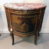 Pair of Louis XVI Style Demi-Lune Commodes