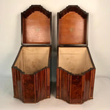 Pair of George 111 Inlaid Mahogany Knife Boxes