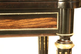 Louis XVI Style Coromandel and Ebonized Fold-Over Card Table