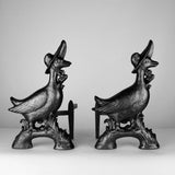 Cast Iron Mother Goose Andirons